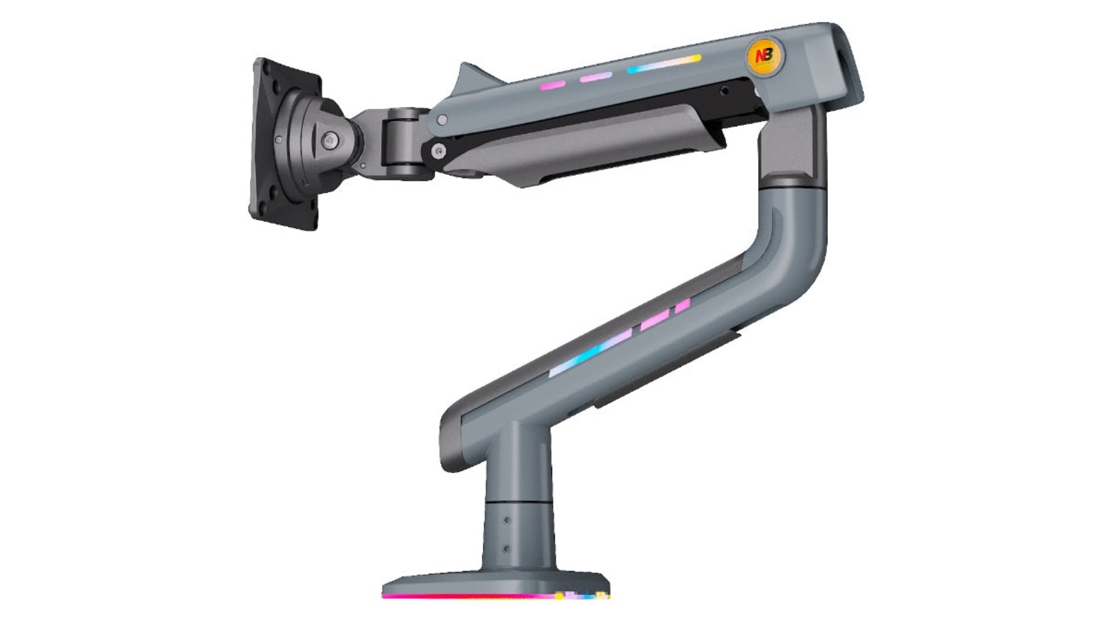 North Bayou V6 RGB Light Gaming Monitor Arm Mount for Flat/Ultrawide/Curved Screen