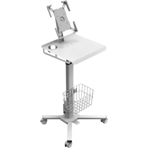 Screenmounts Adjustable Height Utility Medical Laptop Desk with Wheel