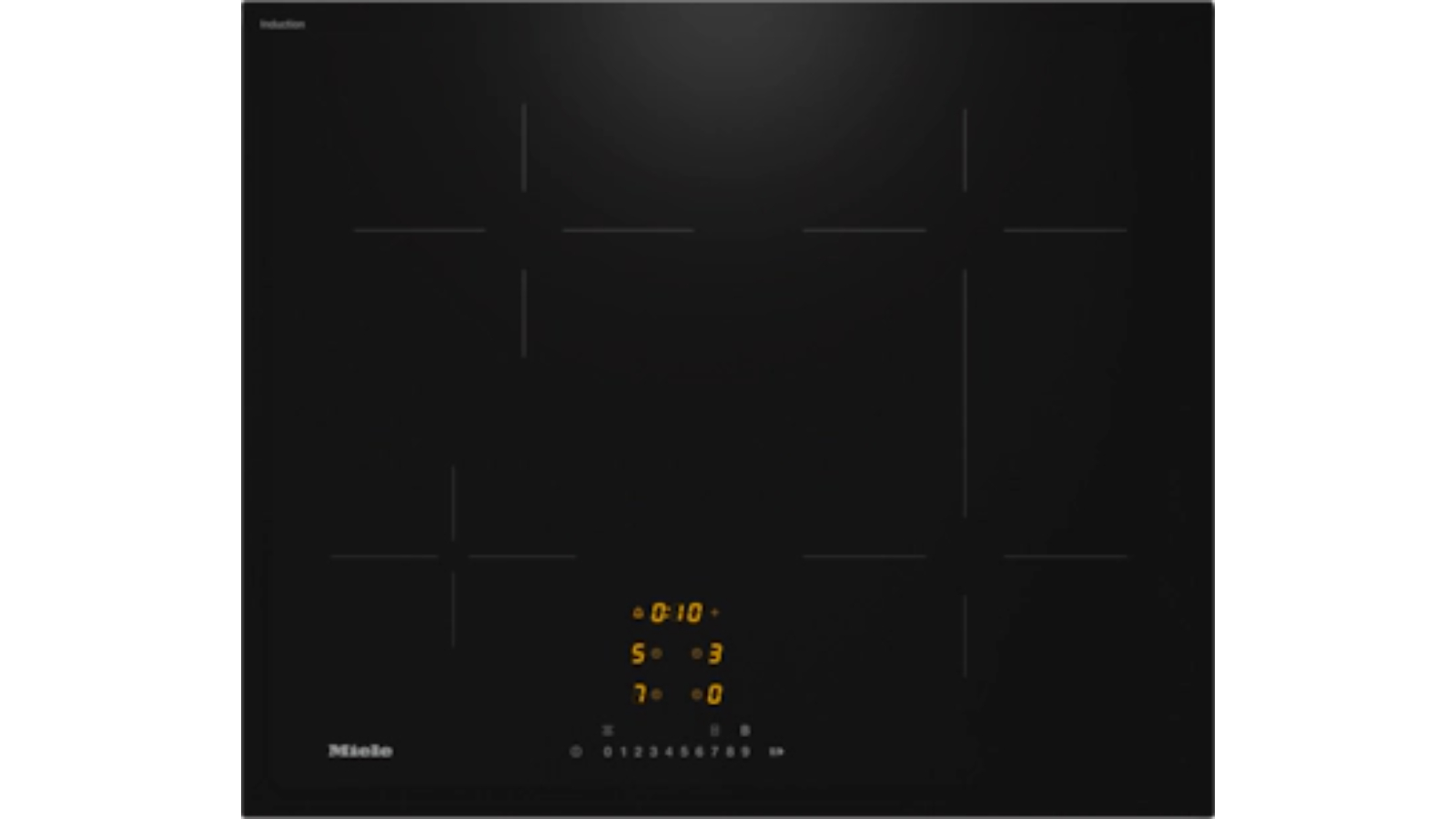Miele 60cm 4 Zone Induction Cooktop - Black