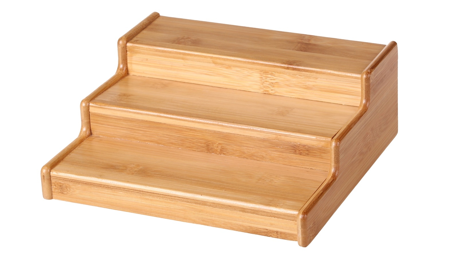 Gourmet Kitchen 23x21x8.4cm 3-Tier Expandable Spice Rack - Natural ...