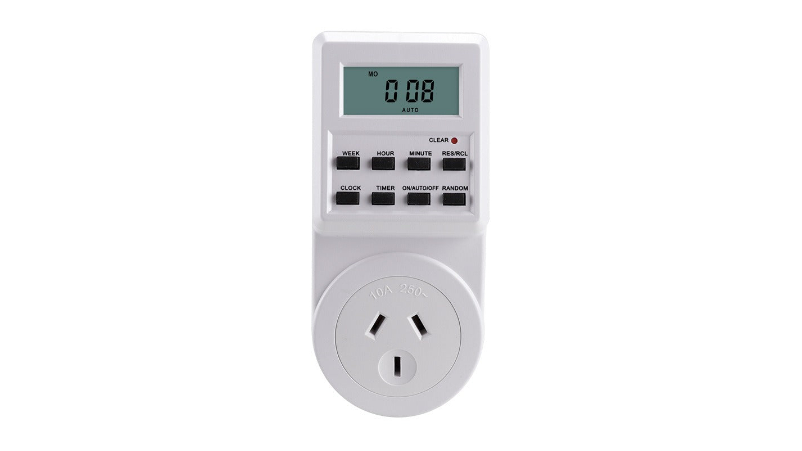 AUPK 240V Electric Countdown Digital Timer Switch Automation Power Socket with LCD