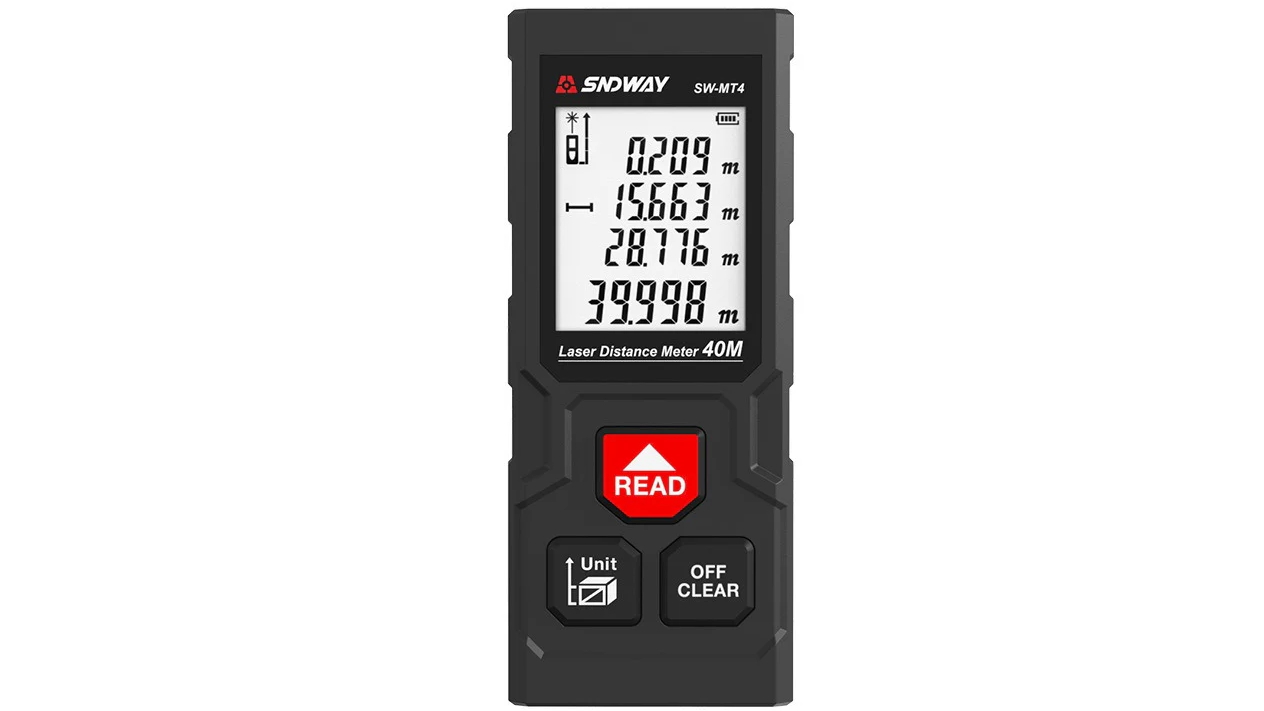 40m Digital Laser Distance Meter Range Finder Tape Measure