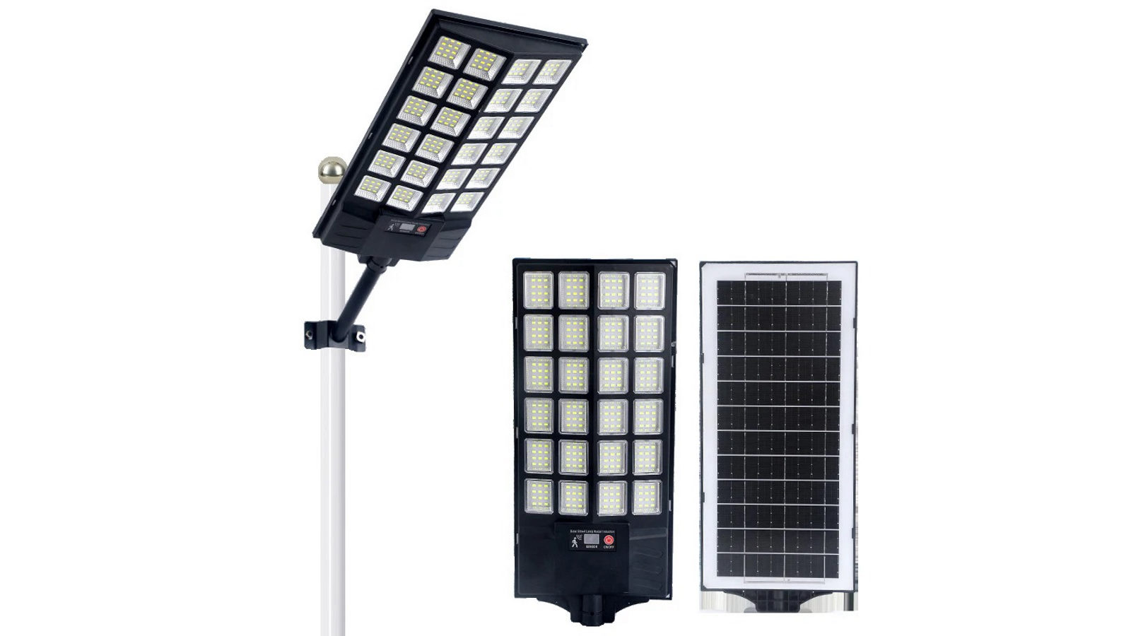 AUPK Solar Street Light Motion Sensor Remote Control Outdoor Light