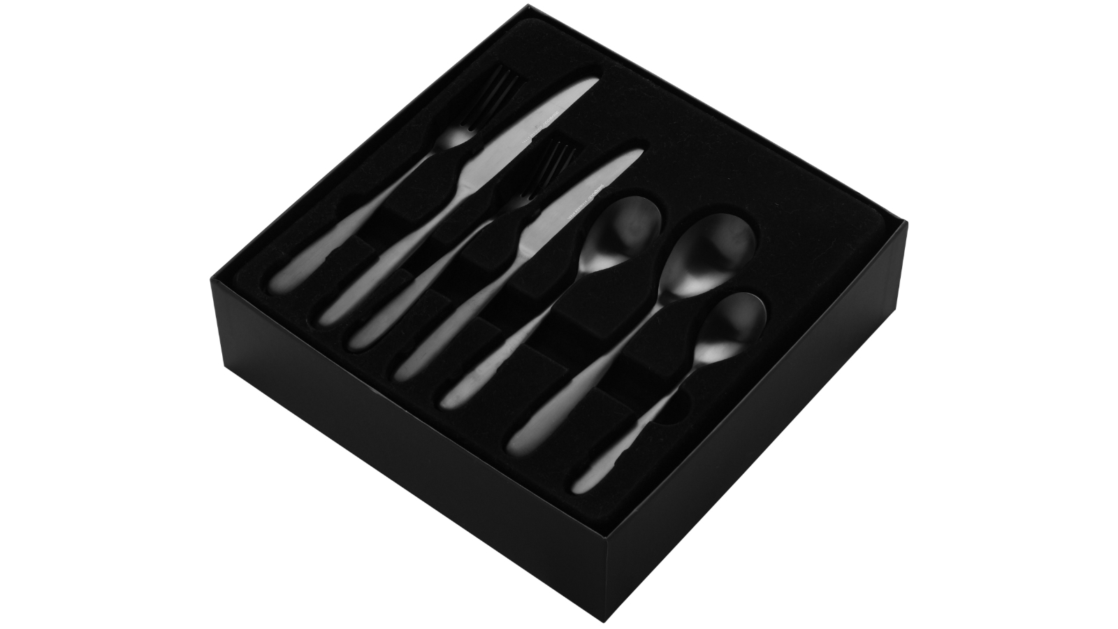 Sherwood Nouveau 56 Piece Cutlery Set - Matte Black