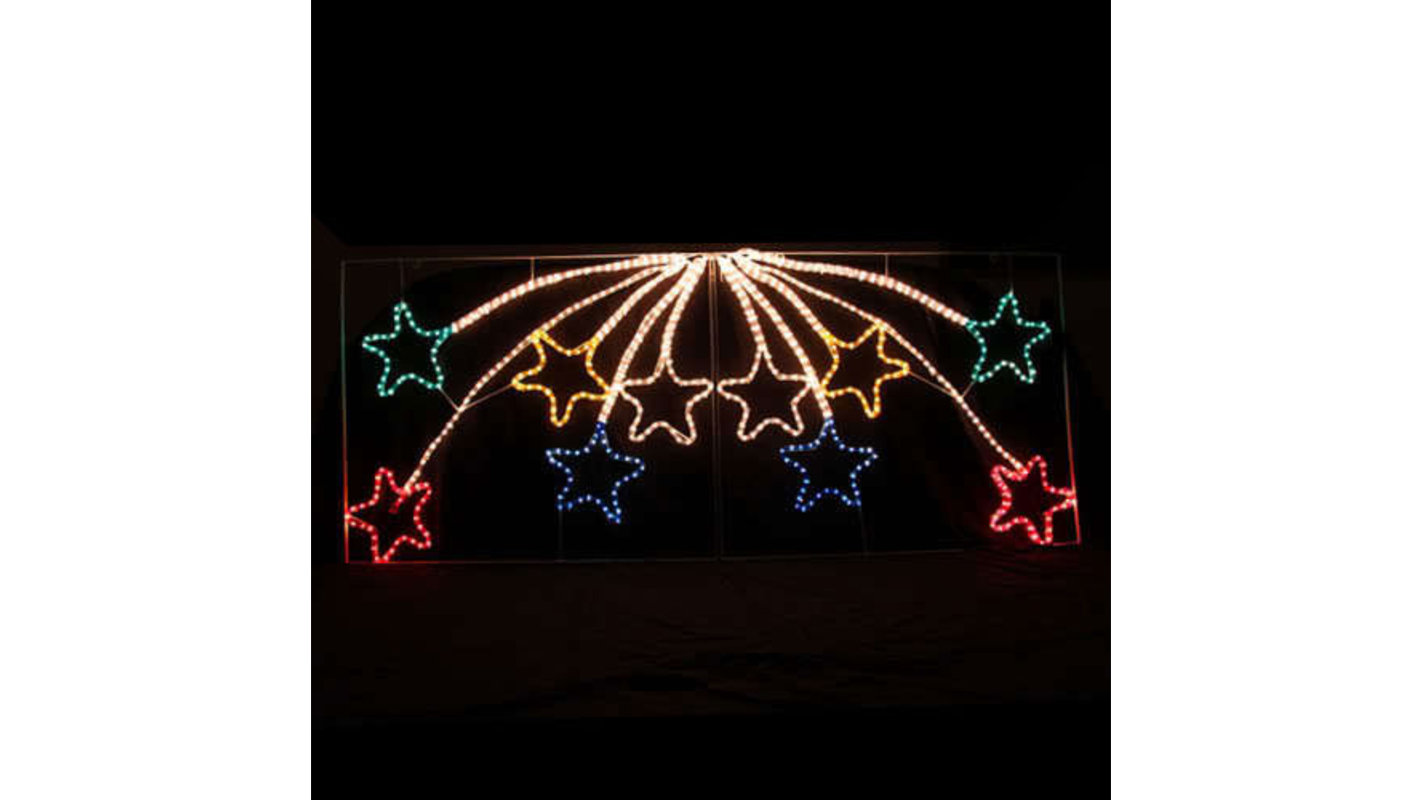 Hisen Animated 10 Star Motif LED Rope Light for Christmas - 220cm