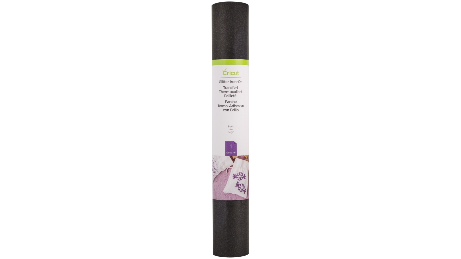Cricut 12x19-inch Glitter Iron-on - Black