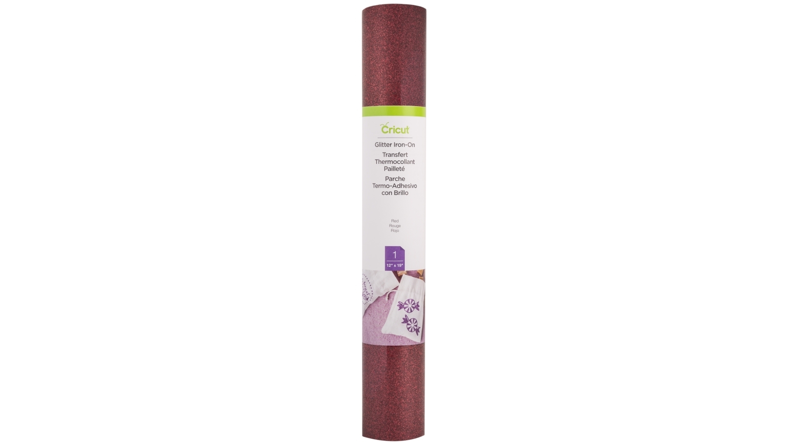Cricut 12x19-inch Glitter Iron-On - Red