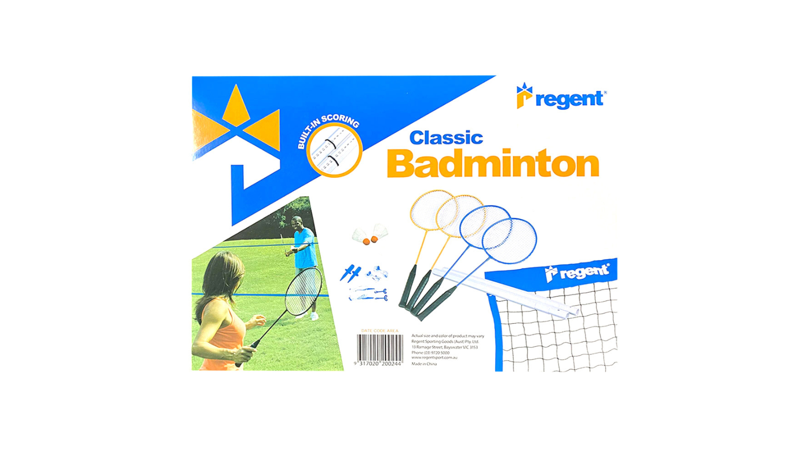 Regent Kids Halex Classic Badminton Racket and Shuttlecock Set Sports Fun Play Game