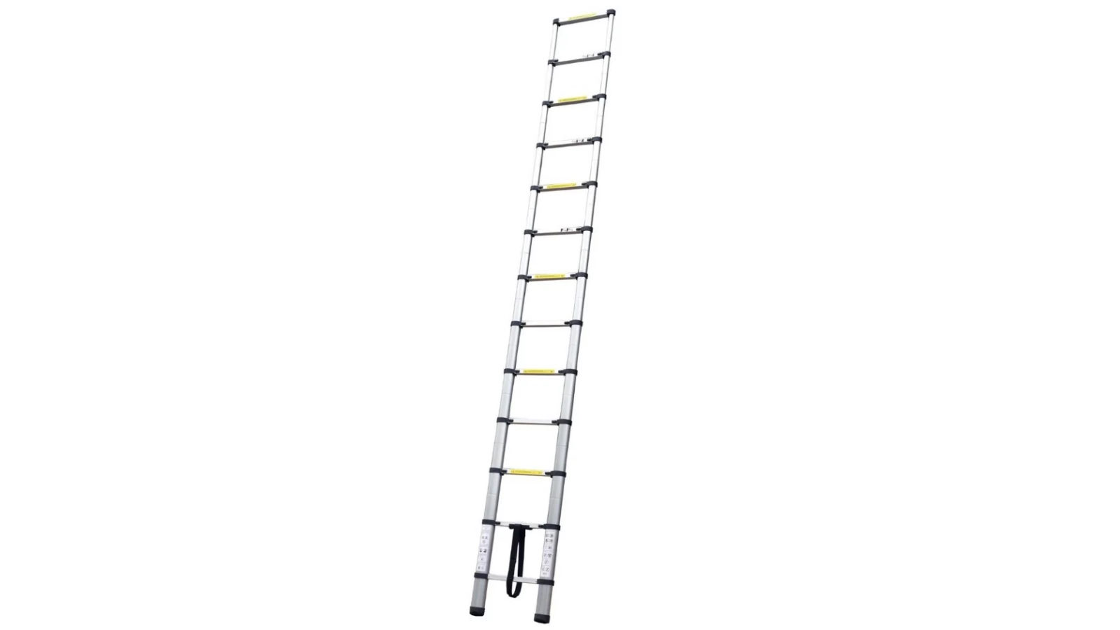 AUPK 3.8m Telescopic Aluminium Ladder Alloy Extension Extendable Steps Multi Adjustable