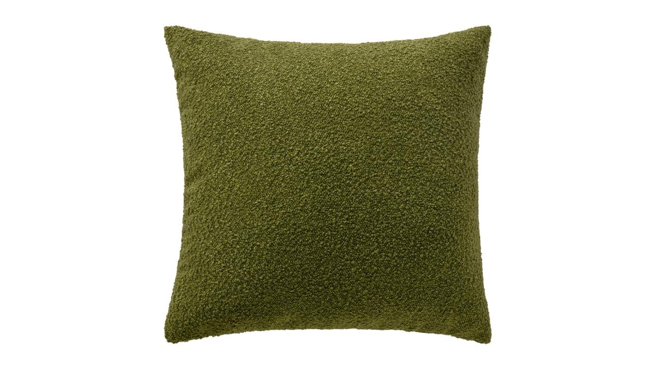 Cadence and Co 50 x 50cm Blake Boucle Cushion - Moss Green