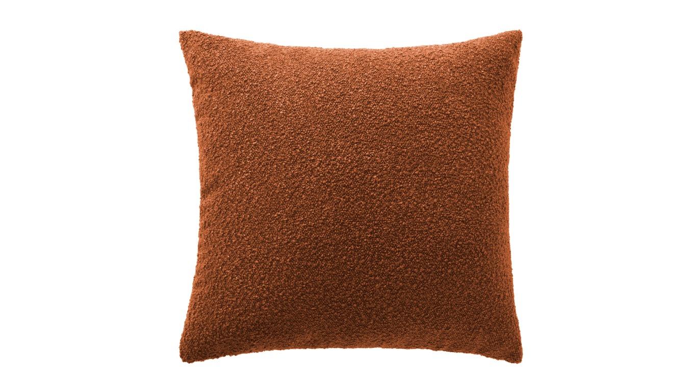 Cadence and Co 50 x 50cm Blake Boucle Cushion - Rust