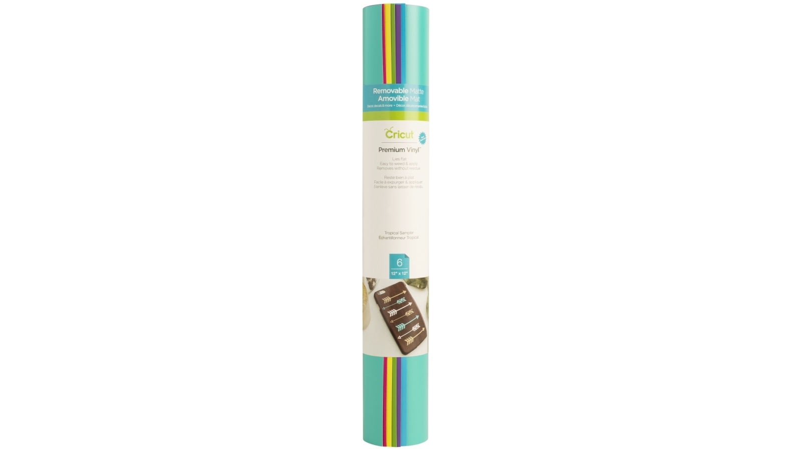 Cricut 6-Sheets 12x12-inch Tropical Sampler Removable Premium Vinyl