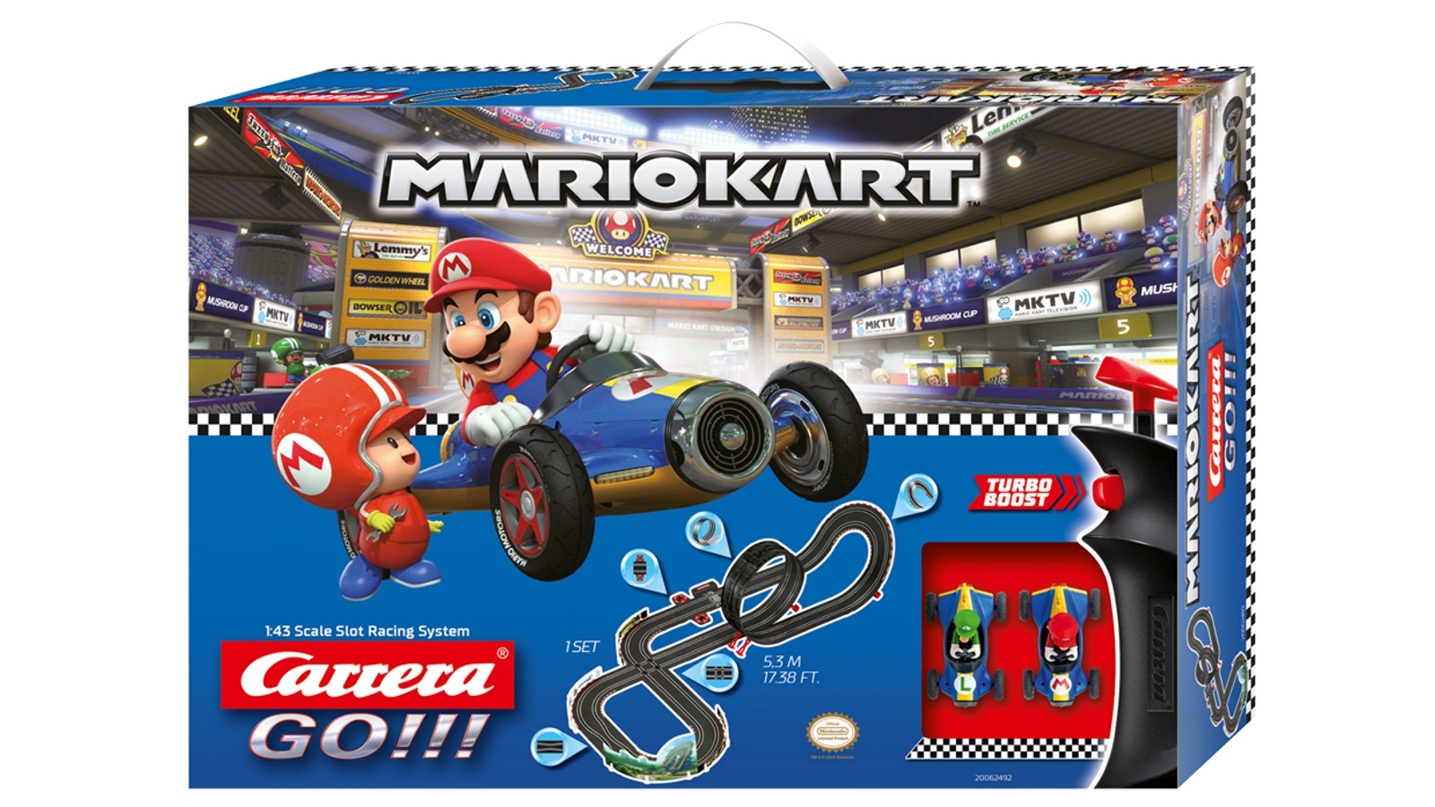 Carrera Go! 1:43 Slot Racing System Nintendo Mario Kart Mach