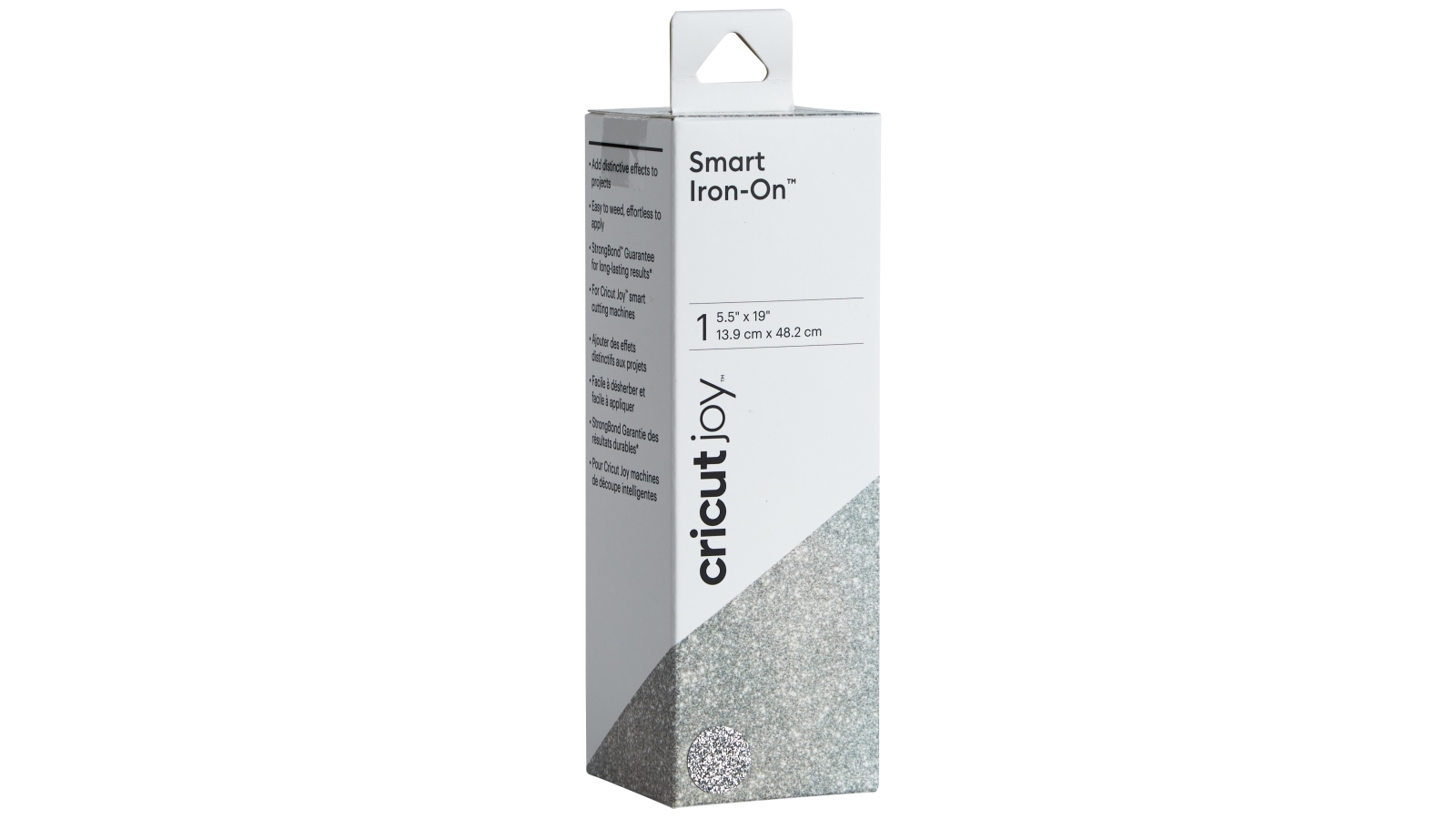 Cricut Joy 5.5x19-inch Glitter Smart Iron-On - Silver