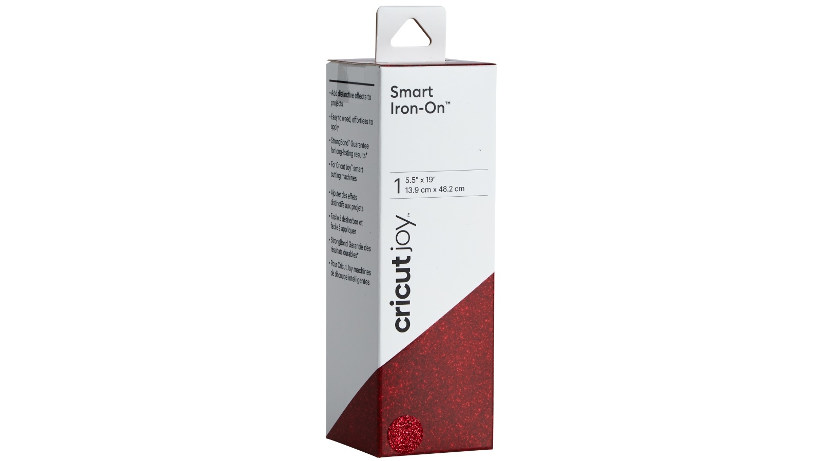 Cricut Joy 5.5x19-inch Smart Iron On - Glitter Red