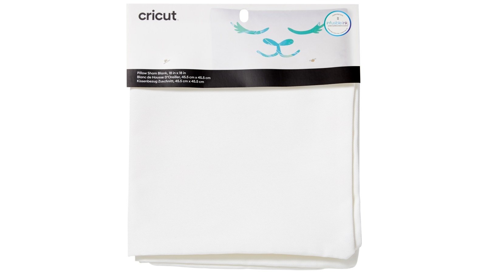 Cricut 18x18-inch Infusible Ink Blank Pillow Case - White