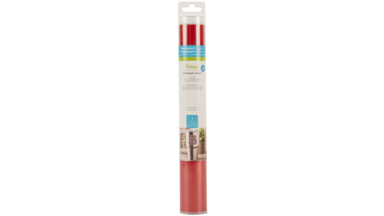 Cricut 12x48-inch Permanent Premium Vinyl - Tomato Red