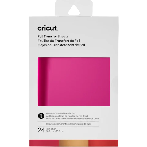 Cricut 24-sheets 4x6-inch Foil Transfer Sheet - Ruby Sampler
