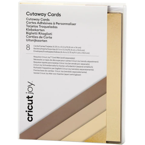 Cricut Joy A2 Neutrals Sampler Cutaway Cards
