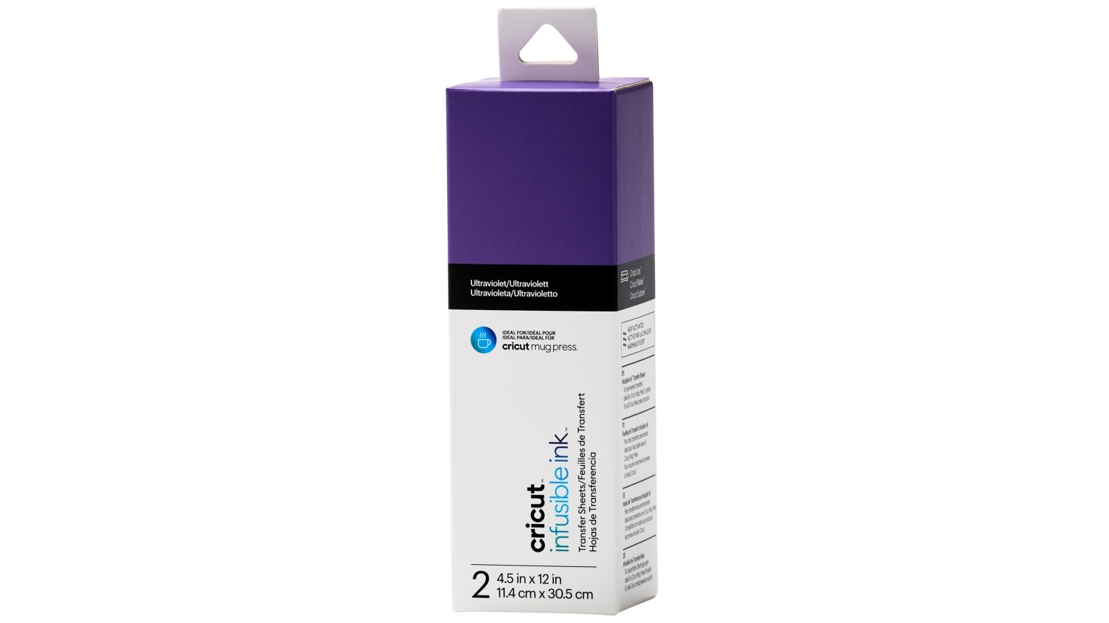 Cricut 2-Sheet 4.5x12-inch Infusible Ink Transfer Sheet for Cricut Mug Press - Ultra Violet