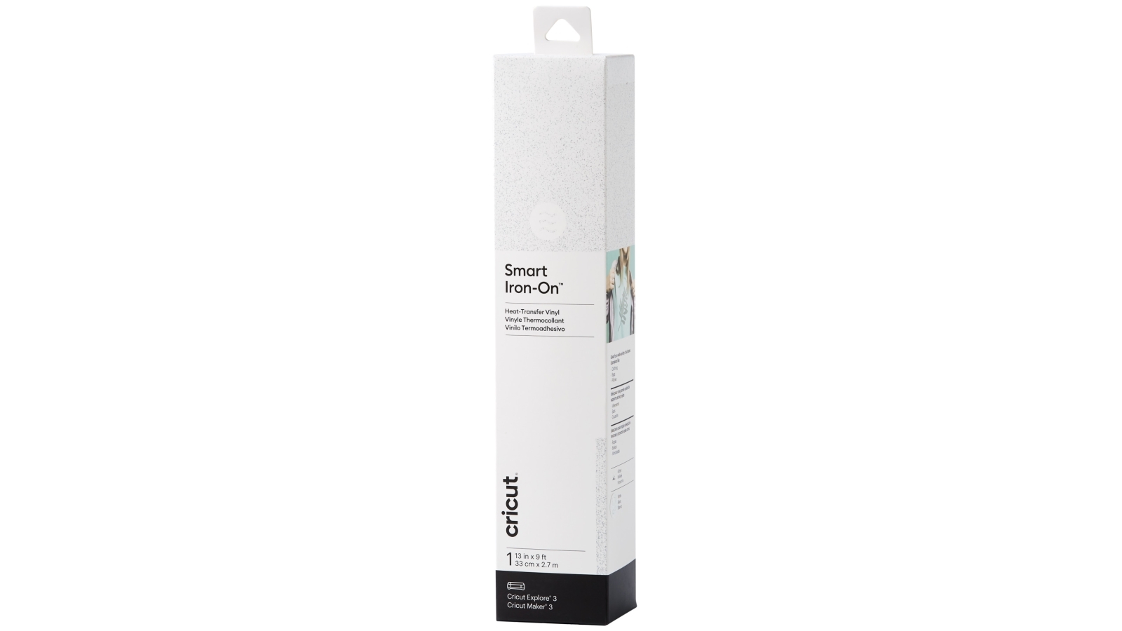 Cricut 9ft Glitter Smart Iron-On - White