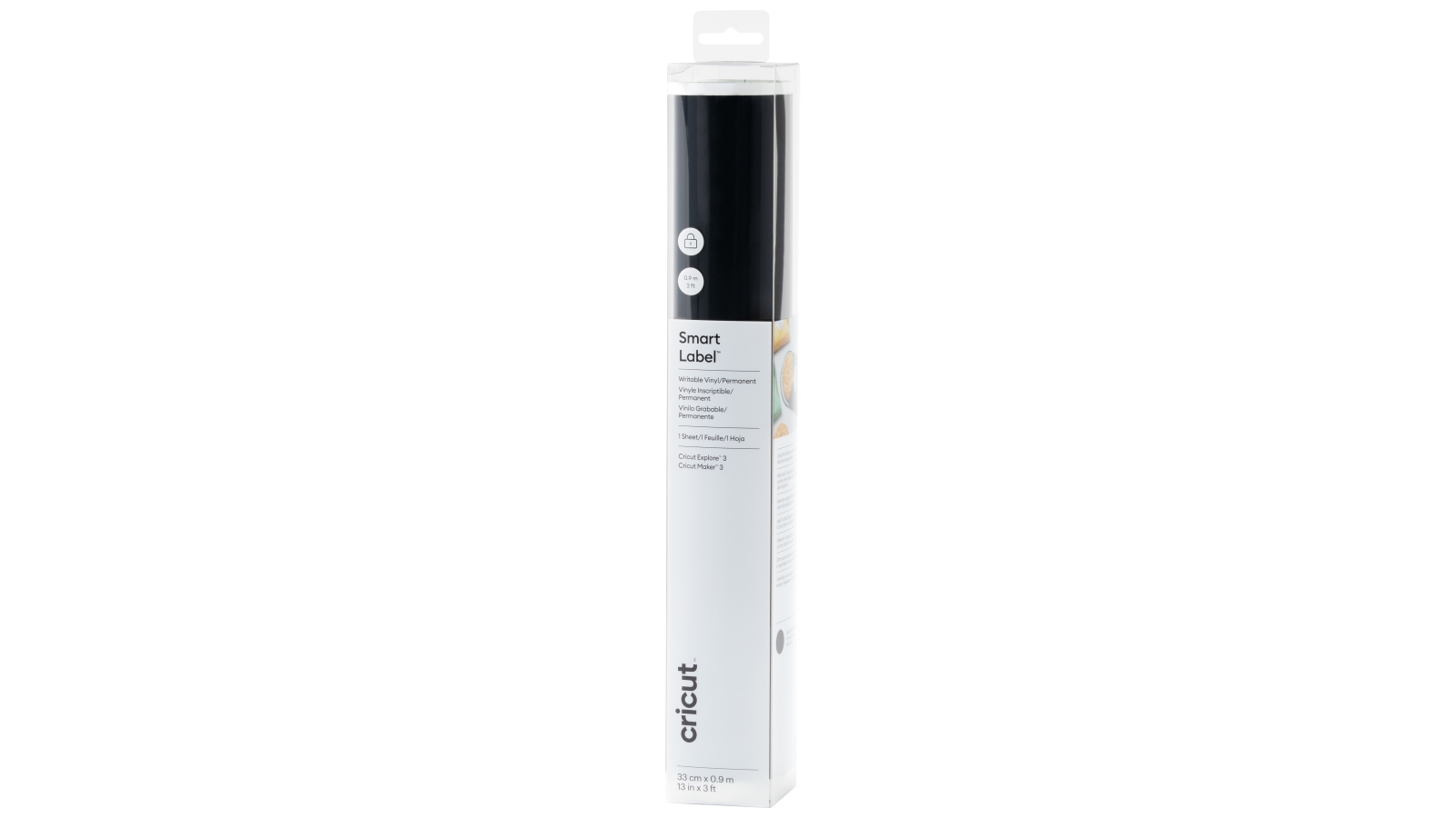 Cricut 3ft Smart Label Writable Permanent Vinyl - Black