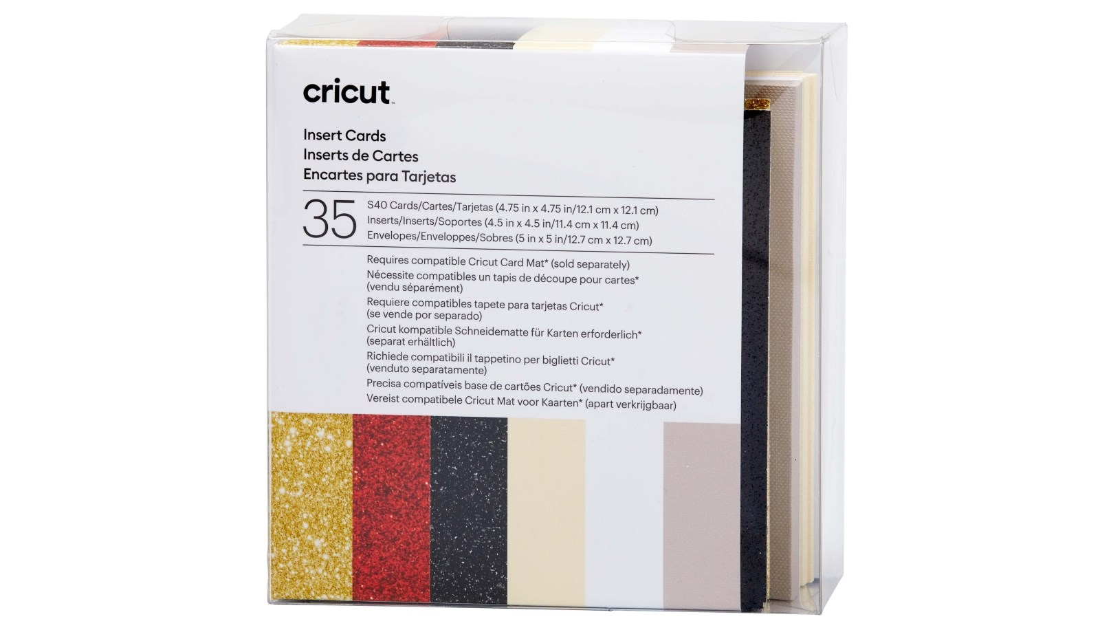 Cricut 35 S40 Glitz and Glam Sampler Insert Cards