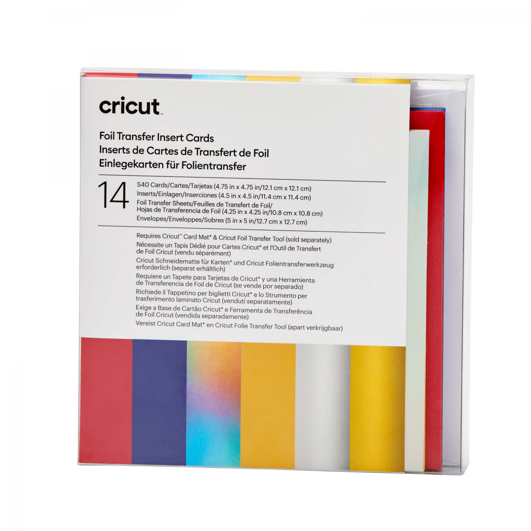 Cricut S40 Celebration Sampler Foil Transfer Insert Cards