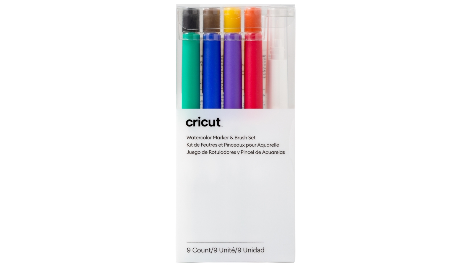 Cricut Set of 9 Watercolour Marker (1.0mm) & Brush Set