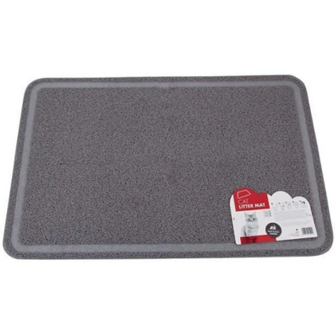 M-Pets Rectangular Cat Litter Mat - Grey