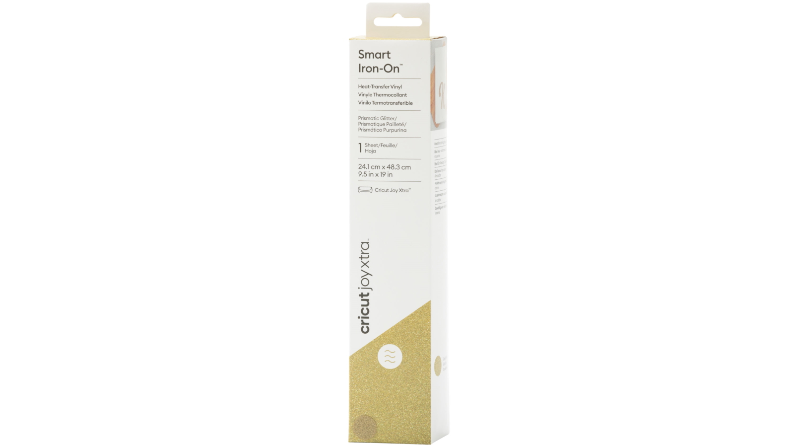 Cricut Joy Xtra 19-inch Prismatic Glitter Smart Iron-On - Gold