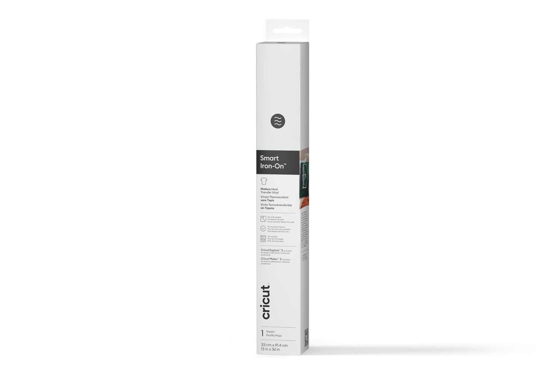 Cricut 3ft Smart Iron-On Matless Heat Transfer Vinyl - White