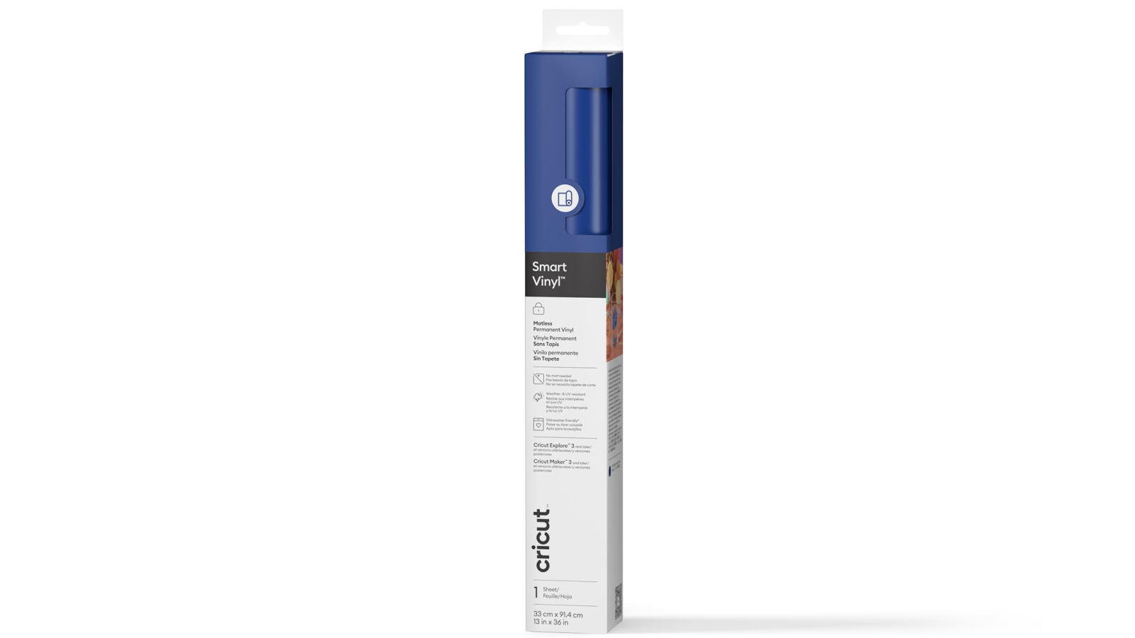 Cricut 3ft Smart Vinyl Matless Permanent Vinyl - Blue