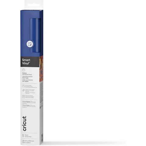 Cricut 3ft Smart Vinyl Matless Permanent Vinyl - Blue