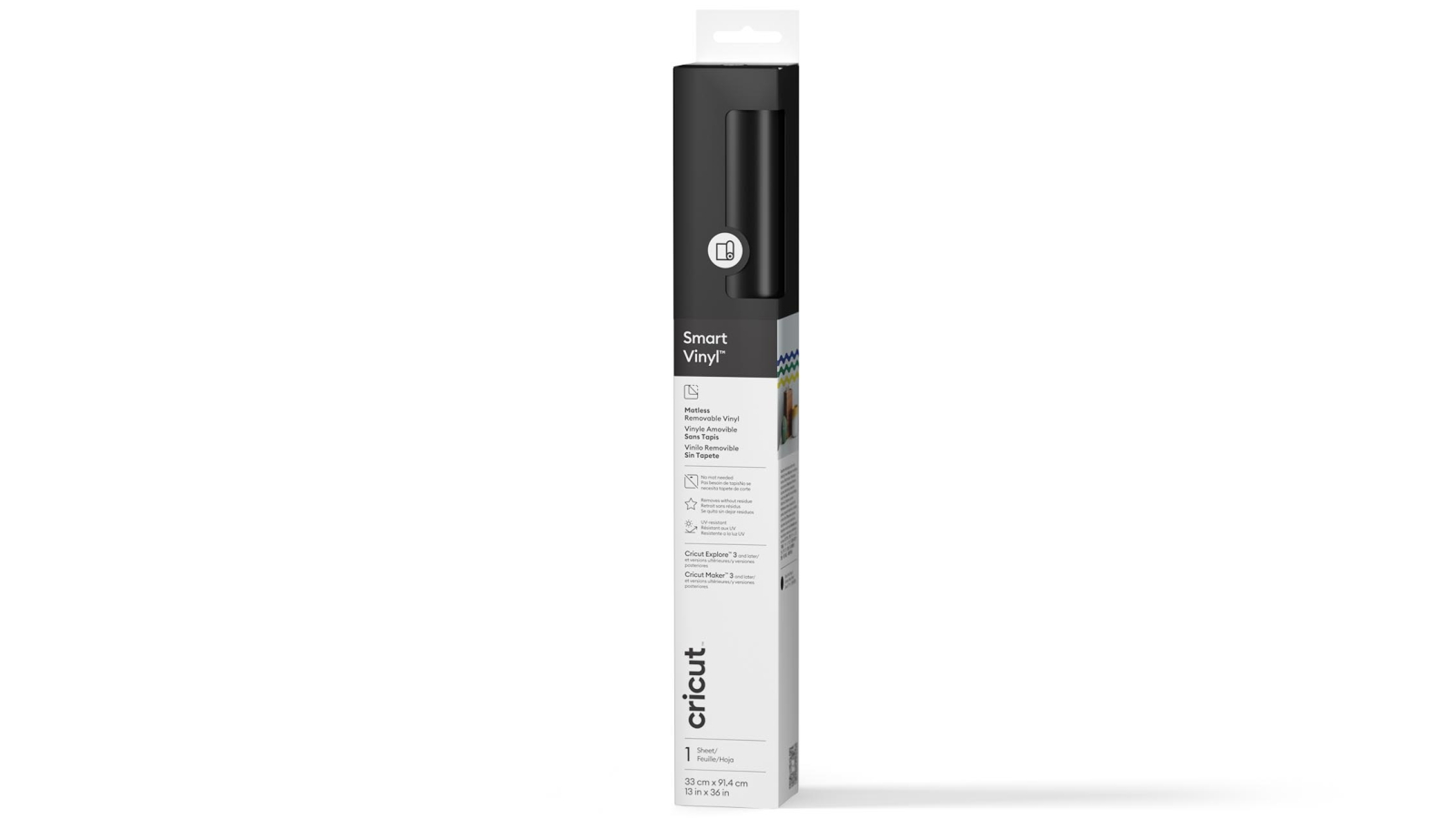Cricut 3ft Smart Vinyl Matless Removable Vinyl - Black