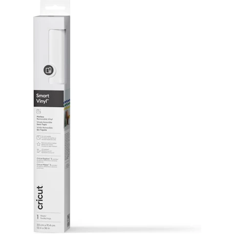 Cricut 3ft Smart Vinyl Matless Removable Vinyl - White