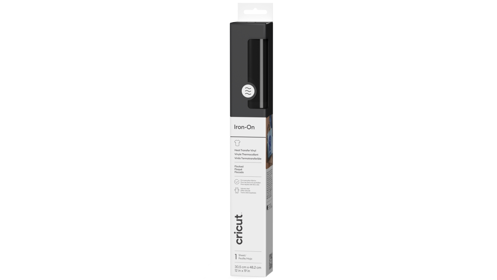 Cricut 12x19-inch Flocked Iron-On - Black