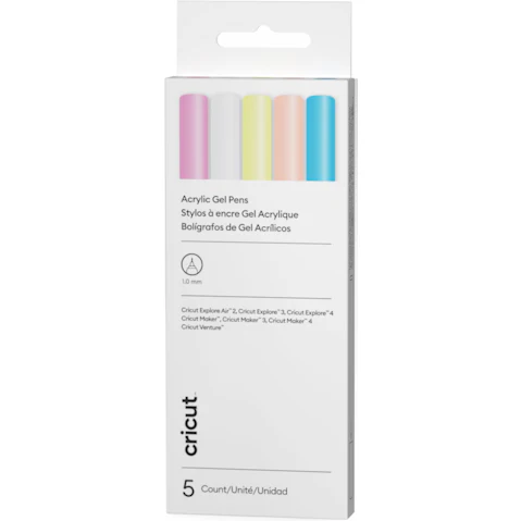 Cricut Set of 5 1.0mm Acrylic Gel Pen