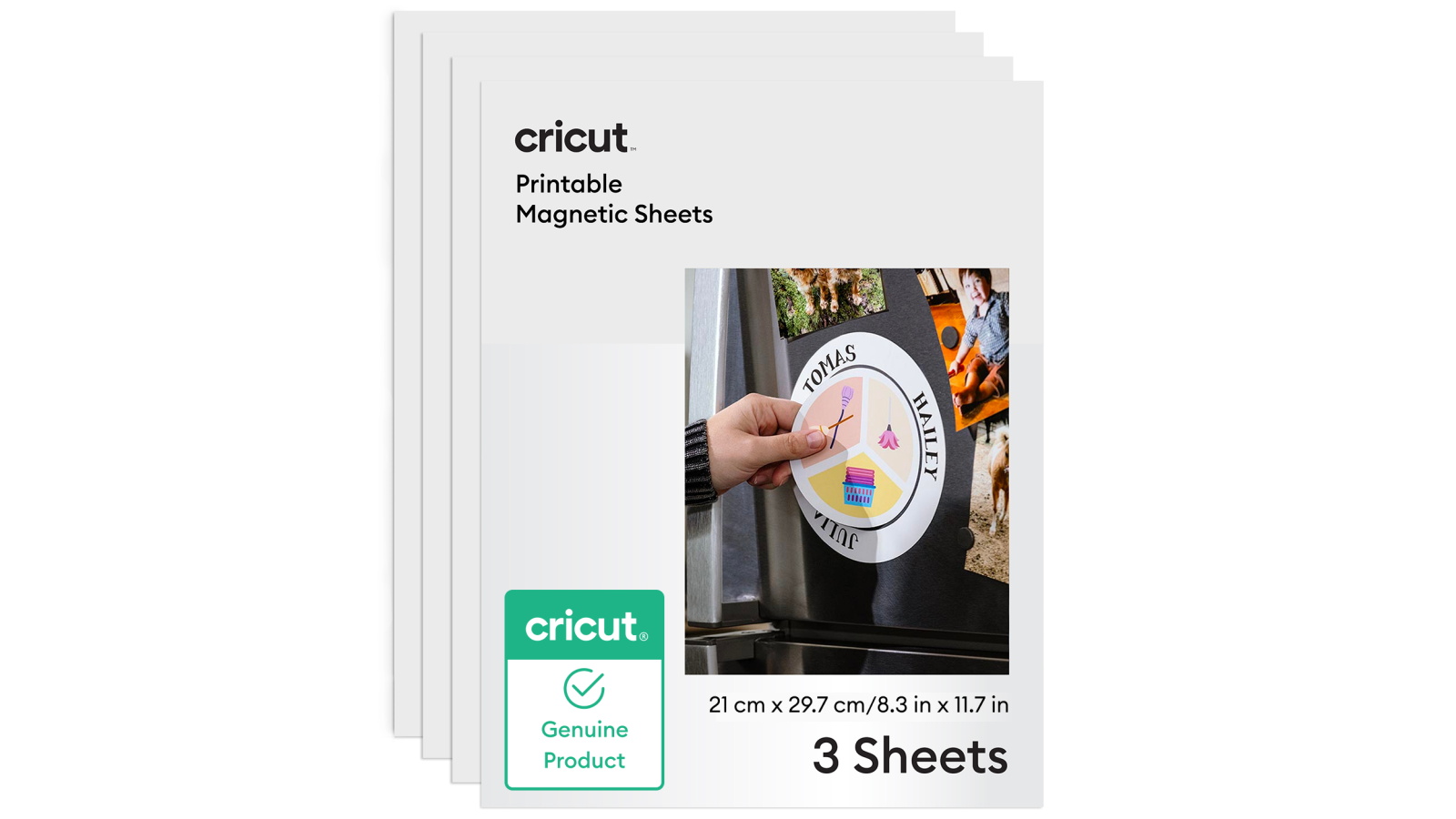 Cricut 3-Sheets A4 White Printable Magnet Sheet