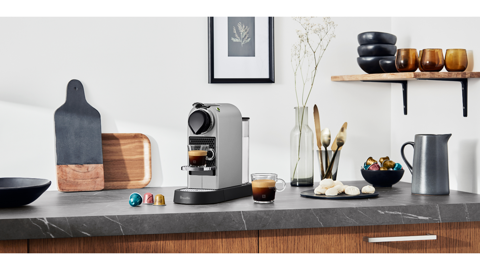 Nespresso Citiz Coffee Machine by Breville Silver Harvey Norman