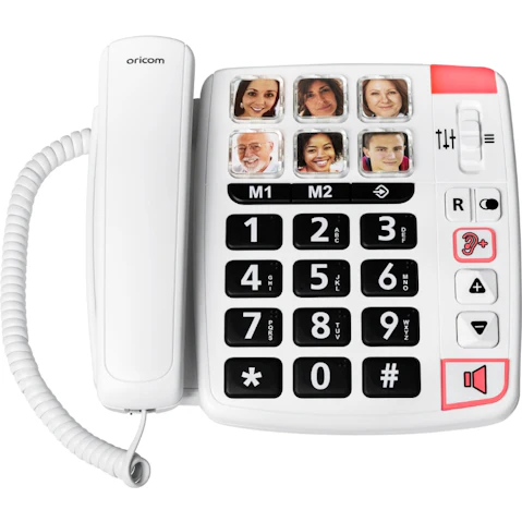 Oricom Care80S Big Button Amplified Speakerphone with Picture Dialling