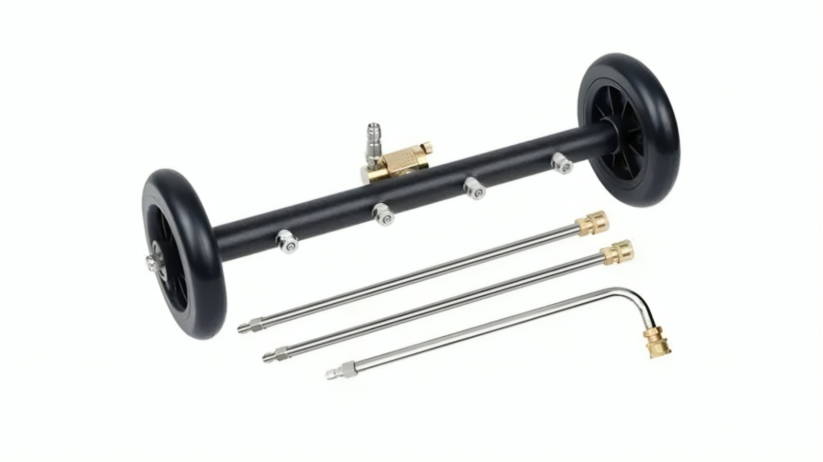 Advwin 2-in-1 Pressure Washer Undercarriage Cleaner with 3 Extension Wand