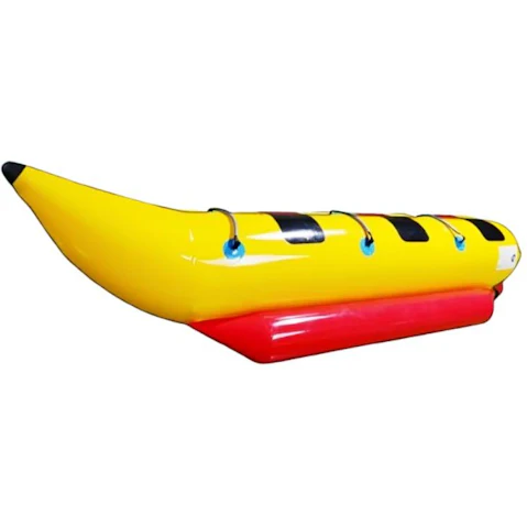 Jacksaqua 3 Person Inflatable Ride-on Banana Tube Boat
