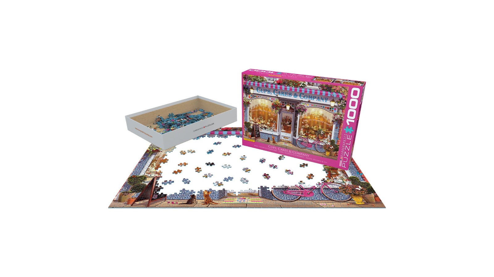 Eurographics 1000 Piece Cups Cakes and Company Jigsaw Puzzle 
