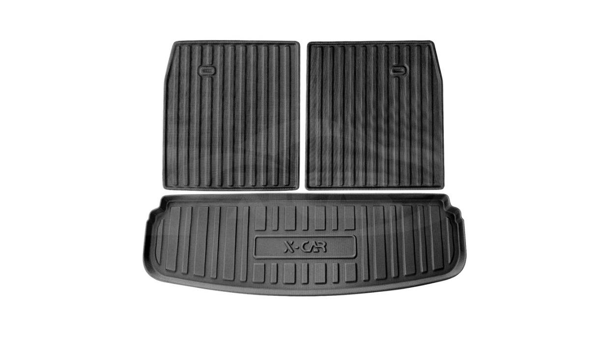 X-CAR 3 Piece Heavy Duty Boot Liner Back Seat Protector for Honda CR-V 7 Seats 2023-2024