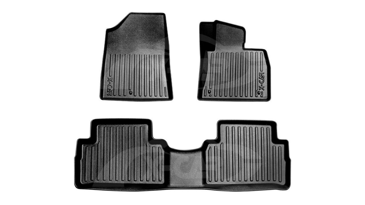 X-CAR Heavy Duty All Weather 3D Customized Car Floor Mat Liner for Hyundai Santa Fe 2018-2023