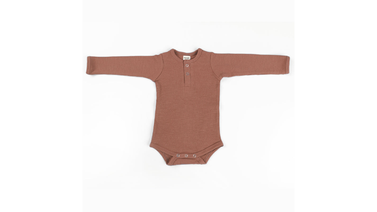 Ponchik Cotton Rib Crepe Baby Bodysuit - 0-3 months