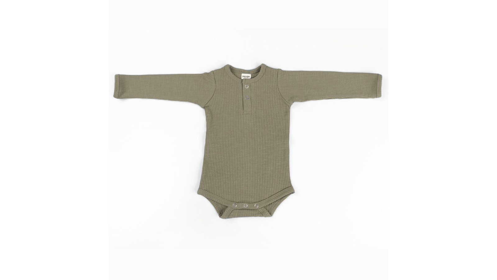 Ponchik Thyme Ribbed Cotton Baby Bodysuit - 12-18 months