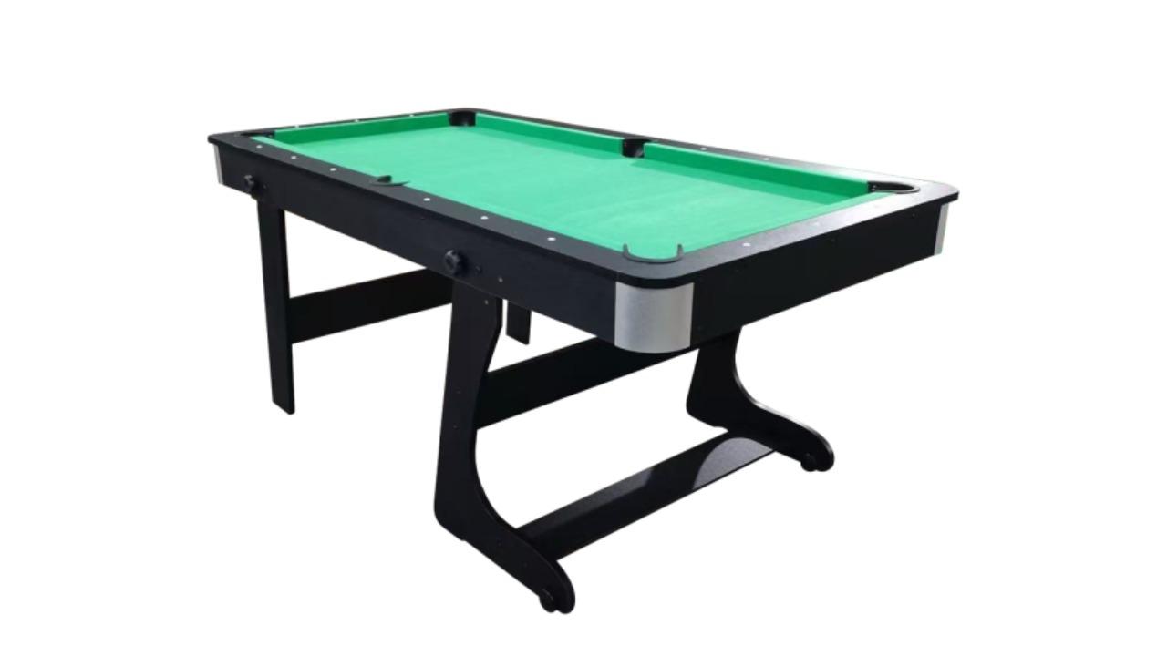 TopOne Sports 6ft Foldable Billiard Table Pool with Free Accessories - Green
