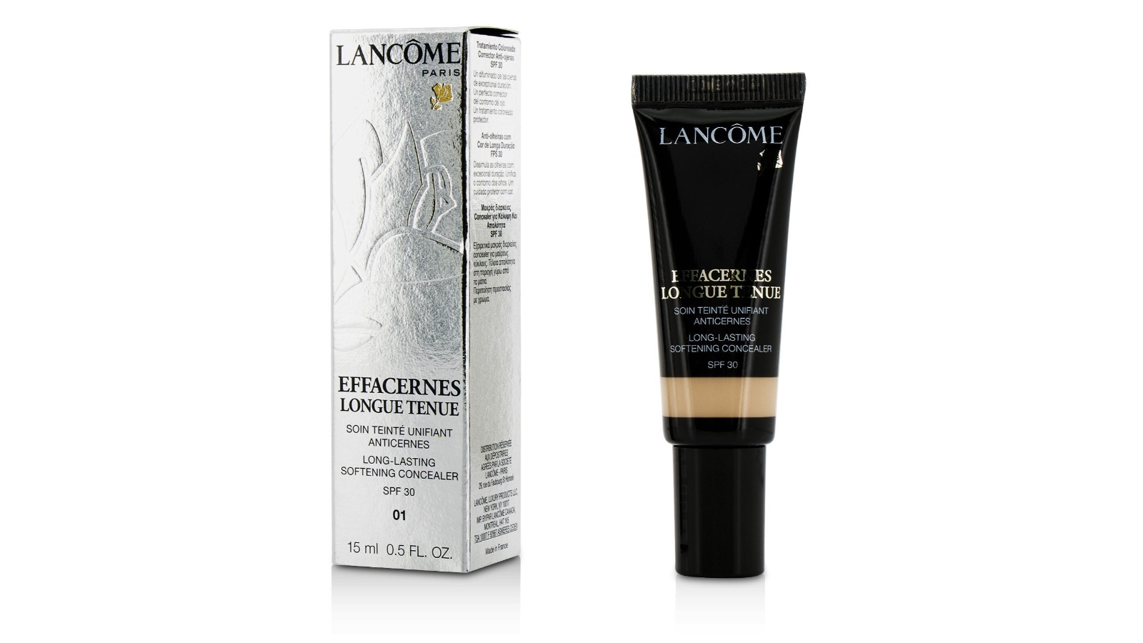 Lancome Effacernes Long Lasting Softening Concealer SPF30 - #01 Beige Pastel  - 15ml/0.5oz